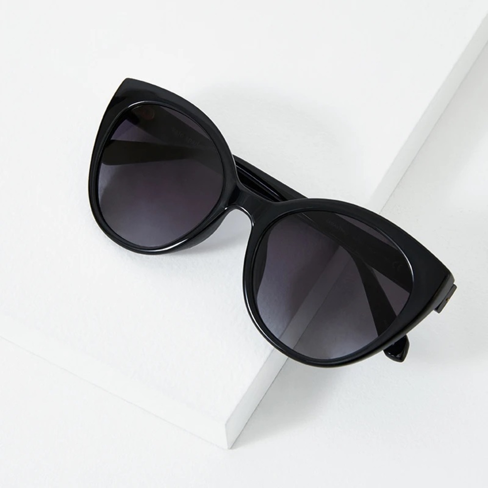 Kate Spade Samantha Black Cat Eye Sunglasses - Picture 4 of 12